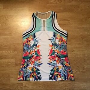 Lucky in Love Colorful Tropical Women's Tank Top